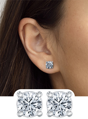 1ctw Diamond Solitaire Studs