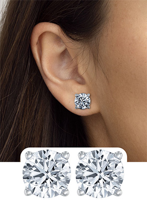 3ctw Diamond Solitaire Studs
