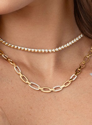 Shy Creation Gold & Diamond Necklaces | Shy Creation Designer Jewelry Gift Ideas for Valentine's Day | REEDS Jewelers