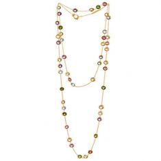 Marco Bicego Jaipur Mixed Gemstone Long Layered Necklace