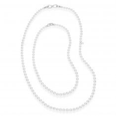 MIKIMOTO Double Strand Akoya Cultured Pearl Necklace Set 1/15ctw