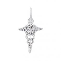 Sterling Silver Caduceus Charm