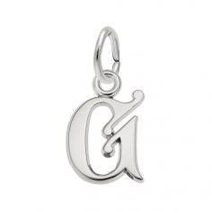 Sterling Silver Initial G Charm