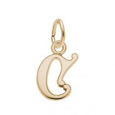 Yellow Gold Initial C Charm